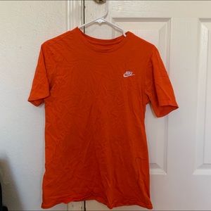 orange nike shirt